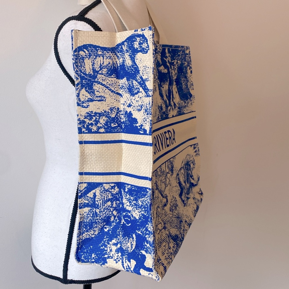 💙Christian Dior Straw Dioriviera Tote - Picture 9 of 13